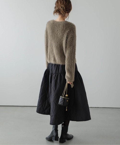 La-gemme（ラジェム）の「シャギーニットカーディガン（カーディガン/ボレロ・レディース・モカ/ブラック/グレー/ブルー/アイボリー・フリー）」の21枚目の写真