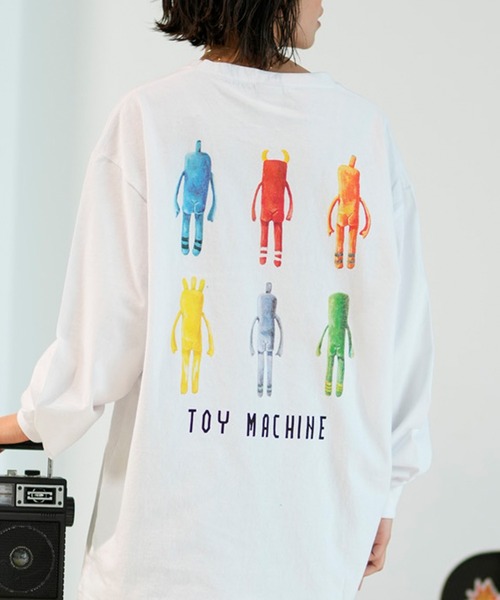 TOY MACHINE(トイ マシーン)の「【ムラサキスポーツ限定】TOY MACHINE/トイマシーン ロンT 長袖 ビックシルエット オーバーサイズ MTMPELT11(Tシャツ/カットソー・レディース・ブラック/ホワイト・L/M)」の11枚目の写真