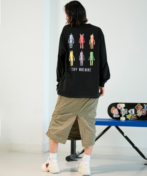 TOY MACHINE(トイ マシーン)の「【ムラサキスポーツ限定】TOY MACHINE/トイマシーン ロンT 長袖 ビックシルエット オーバーサイズ MTMPELT11(Tシャツ/カットソー・レディース・ブラック/ホワイト・L/M)」の15枚目の写真