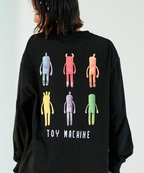 TOY MACHINE(トイ マシーン)の「【ムラサキスポーツ限定】TOY MACHINE/トイマシーン ロンT 長袖 ビックシルエット オーバーサイズ MTMPELT11(Tシャツ/カットソー・レディース・ブラック/ホワイト・L/M)」の18枚目の写真
