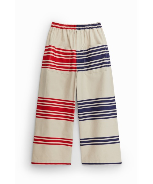 Desigual（デシグアル）の「【Desigual×Hed Mayner】マリンストライプ スーパーワイドレッグパンツ（その他パンツ・レディース・ホワイト・M/S）」の4枚目の写真