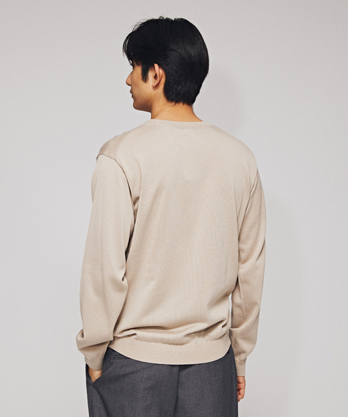 EDIFICE（エディフィス）の「ウォッシャブル ロングスリーブニット（ニット/セーター・メンズ・ネイビー/ベージュ/パープル/チャコールグレー・MEDIUM/LARGE）」の17枚目の写真