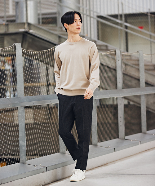 EDIFICE（エディフィス）の「ウォッシャブル ロングスリーブニット（ニット/セーター・メンズ・ネイビー/ベージュ/パープル/チャコールグレー・MEDIUM/LARGE）」の19枚目の写真