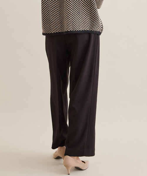 Jayro（ジャイロ）の「テトロンレーヨンストレッチテパードパンツ（スラックス・レディース・ブラック/ダークブラウン/グレー系その他・FREE）」の9枚目の写真