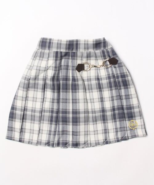 PINKHUNT（ピンクハント）の「PINKHUNT ピンクハント ビット付き プリーツ スカート 8997K（デニムスカート・キッズ・アッシュグレー/パープル/ベージュ・130cm/140cm/120cm/150cm/160cm）」の11枚目の写真