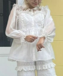 SEE THROUGH BUSTIER ブラウス