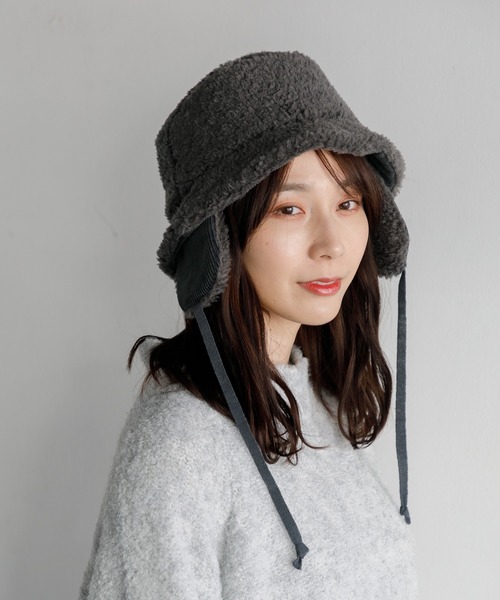 AMERICAN RAG CIE（アメリカンラグシー）の「Commerlina bonbon hat（ハット・レディース・ブラウン/グレー/アイボリー・FREE）」の9枚目の写真