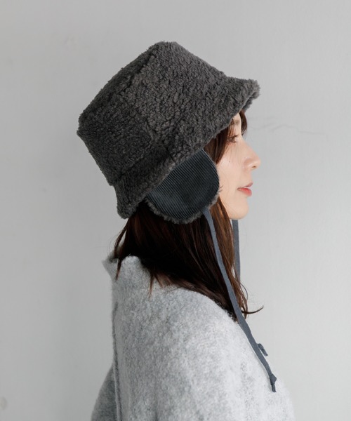 AMERICAN RAG CIE（アメリカンラグシー）の「Commerlina bonbon hat（ハット・レディース・ブラウン/グレー/アイボリー・FREE）」の10枚目の写真