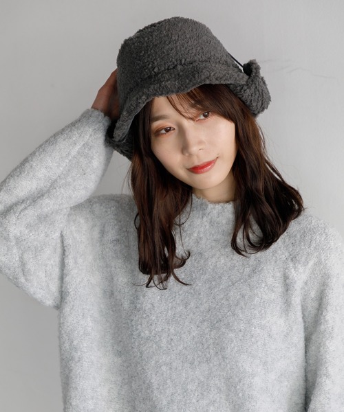 AMERICAN RAG CIE（アメリカンラグシー）の「Commerlina bonbon hat（ハット・レディース・ブラウン/グレー/アイボリー・FREE）」の13枚目の写真