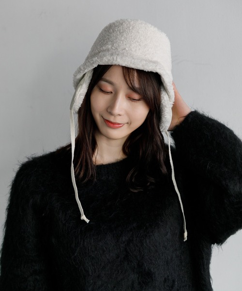 AMERICAN RAG CIE（アメリカンラグシー）の「Commerlina bonbon hat（ハット・レディース・ブラウン/グレー/アイボリー・FREE）」の14枚目の写真