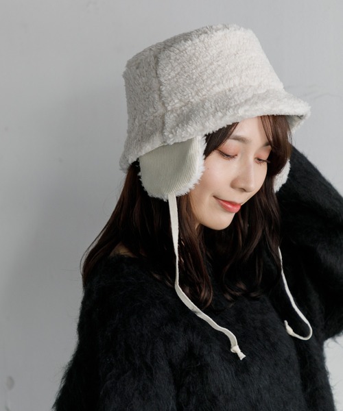 AMERICAN RAG CIE（アメリカンラグシー）の「Commerlina bonbon hat（ハット・レディース・ブラウン/グレー/アイボリー・FREE）」の15枚目の写真