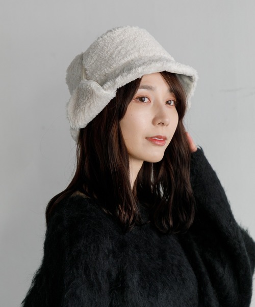 AMERICAN RAG CIE（アメリカンラグシー）の「Commerlina bonbon hat（ハット・レディース・ブラウン/グレー/アイボリー・FREE）」の19枚目の写真