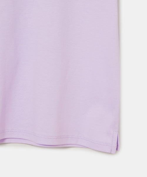 ROPE' PICNIC（ロペピクニック）の「【KIDS】肩あきフリルハーフスリーブTシャツ（Tシャツ/カットソー・キッズ・ブラック/ホワイト/サックスブルー/ラベンダー/ピンク・110/120/130/140/150）」の14枚目の写真