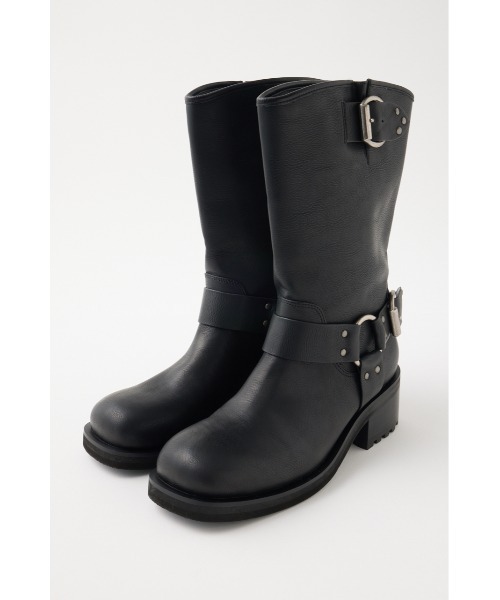 MOUSSY（マウジー）の「F/L ENGENEER BOOTS（ブーツ・レディース・ブラック/ダークブラウン・SMALL/MEDIUM/LARGE）」の4枚目の写真