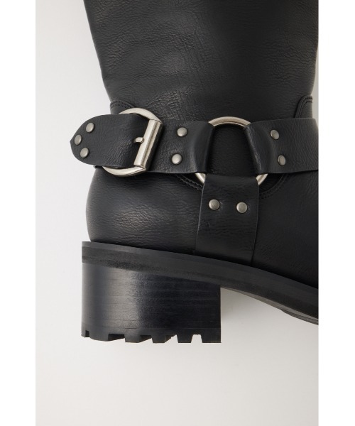 MOUSSY（マウジー）の「F/L ENGENEER BOOTS（ブーツ・レディース・ブラック/ダークブラウン・SMALL/MEDIUM/LARGE）」の10枚目の写真