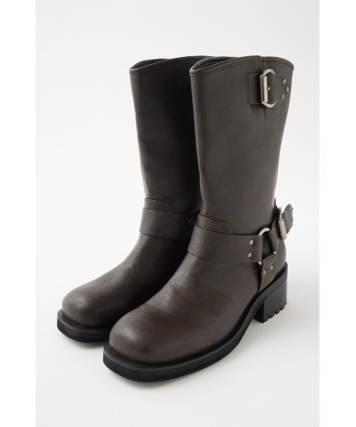 MOUSSY（マウジー）の「F/L ENGENEER BOOTS（ブーツ・レディース・ブラック/ダークブラウン・SMALL/MEDIUM/LARGE）」の16枚目の写真
