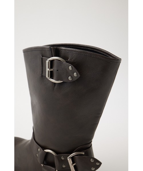 MOUSSY（マウジー）の「F/L ENGENEER BOOTS（ブーツ・レディース・ブラック/ダークブラウン・SMALL/MEDIUM/LARGE）」の20枚目の写真