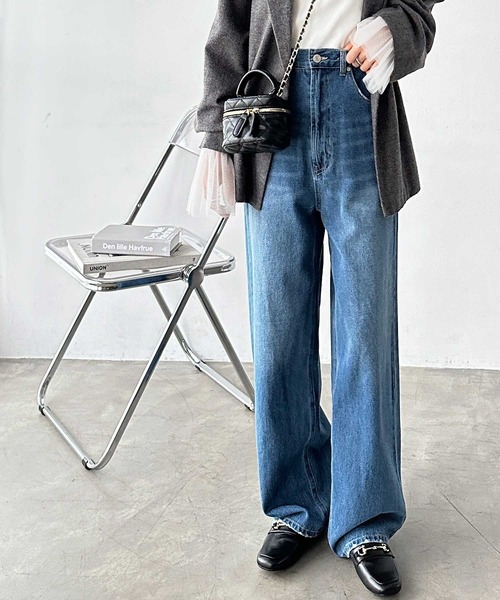【mememeさま専用】マルジェラ ハイウエスト ワイドデニム 40 MM6 Maison Margiela（ｴﾑｴﾑｼｯｸｽ ﾒｿﾞﾝ ﾏﾙｼﾞｪﾗ）の「MM6 スーパー