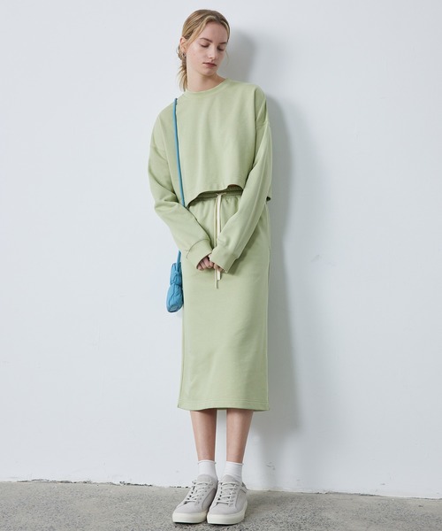 【セール】【ELOOPS】バックスリットスウェットタイトスカート（スカート）｜ELOOPS（イーループス）