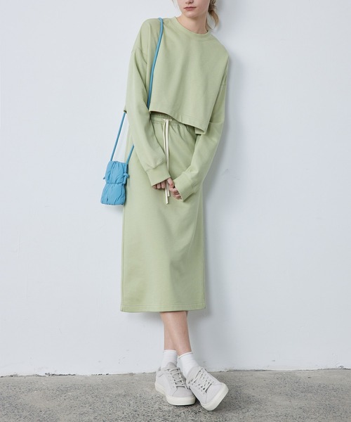 【セール】【ELOOPS】バックスリットスウェットタイトスカート（スカート）｜ELOOPS（イーループス）