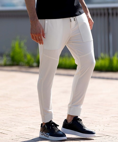 1PIU1UGUALE3 RELAX (ウノピゥウノウグァーレトレ リラックス)の「1PIU1UGUALE3 RELAX(ウノピゥウノウグァーレトレ リラックス)シープレザーコンビロングパンツ(その他パンツ・メンズ・ブラック/ホワイト・S/M/L/XL/XXL)」の9枚目の写真