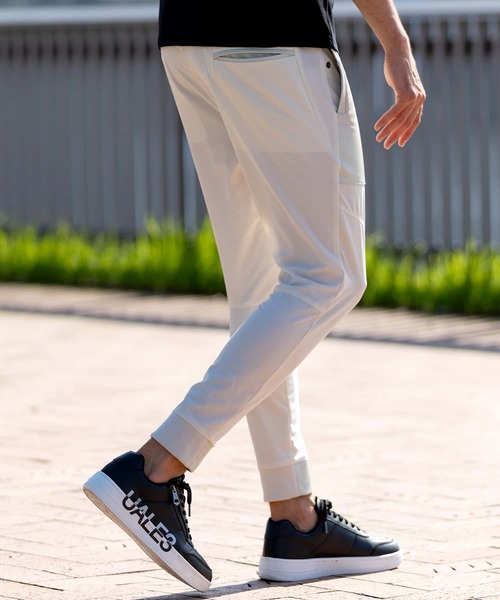 1PIU1UGUALE3 RELAX (ウノピゥウノウグァーレトレ リラックス)の「1PIU1UGUALE3 RELAX(ウノピゥウノウグァーレトレ リラックス)シープレザーコンビロングパンツ(その他パンツ・メンズ・ブラック/ホワイト・S/M/L/XL/XXL)」の10枚目の写真
