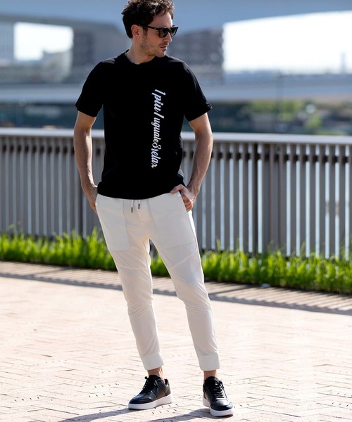 1PIU1UGUALE3 RELAX (ウノピゥウノウグァーレトレ リラックス)の「1PIU1UGUALE3 RELAX(ウノピゥウノウグァーレトレ リラックス)シープレザーコンビロングパンツ(その他パンツ・メンズ・ブラック/ホワイト・S/M/L/XL/XXL)」の13枚目の写真