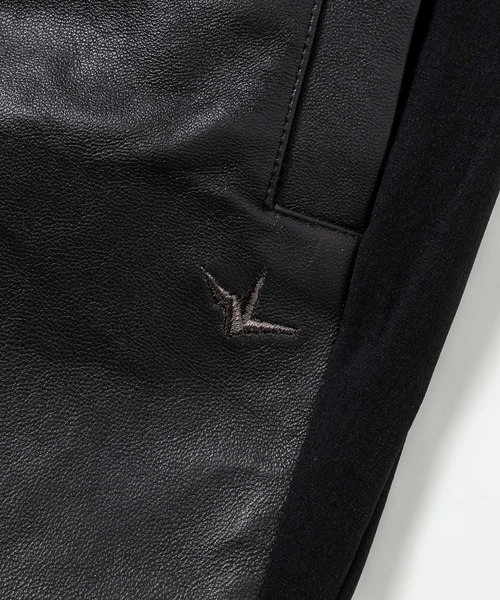 1PIU1UGUALE3 RELAX (ウノピゥウノウグァーレトレ リラックス)の「1PIU1UGUALE3 RELAX(ウノピゥウノウグァーレトレ リラックス)シープレザーコンビロングパンツ(その他パンツ・メンズ・ブラック/ホワイト・S/M/L/XL/XXL)」の16枚目の写真