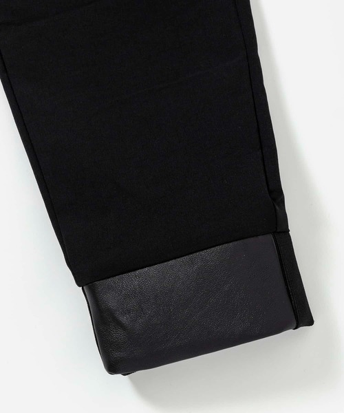 1PIU1UGUALE3 RELAX (ウノピゥウノウグァーレトレ リラックス)の「1PIU1UGUALE3 RELAX(ウノピゥウノウグァーレトレ リラックス)シープレザーコンビロングパンツ(その他パンツ・メンズ・ブラック/ホワイト・S/M/L/XL/XXL)」の17枚目の写真