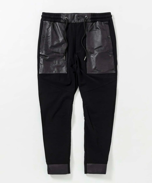 1PIU1UGUALE3 RELAX (ウノピゥウノウグァーレトレ リラックス)の「1PIU1UGUALE3 RELAX(ウノピゥウノウグァーレトレ リラックス)シープレザーコンビロングパンツ(その他パンツ・メンズ・ブラック/ホワイト・S/M/L/XL/XXL)」の20枚目の写真