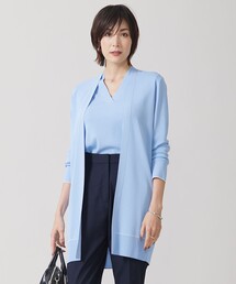 【未使用】ICB（アイシーピー）麻100%トッパーカーディガン ネイビーＬ ICB｜アイシービーのカーディガン/ボレロ通販 - ZOZOTOWN