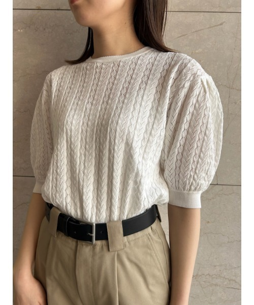 Mila Owen（ミラオーウェン）の「メタルスクエアバックルベルト（ベルト・レディース・ゴールド/ベージュ/シルバー・FREE）」の11枚目の写真