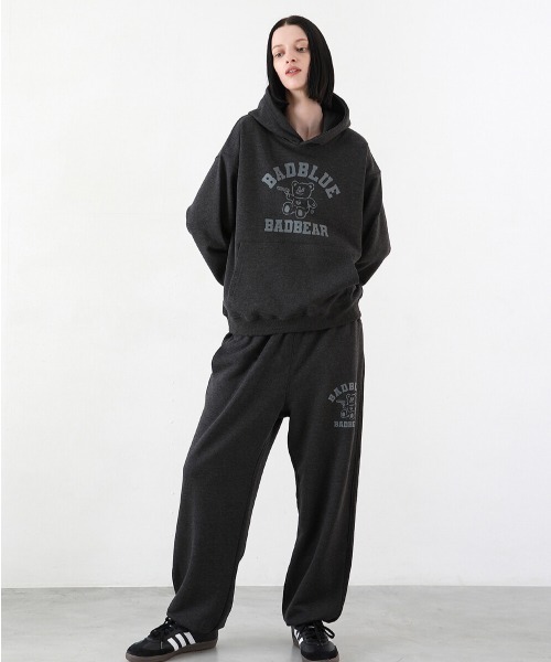 BadBlue（バッドブルー）の「BadBlue (バッドブルー) College Sweat Pants Charcoal（スウェットパンツ・レディース・チャコールグレー・フリー）」の5枚目の写真