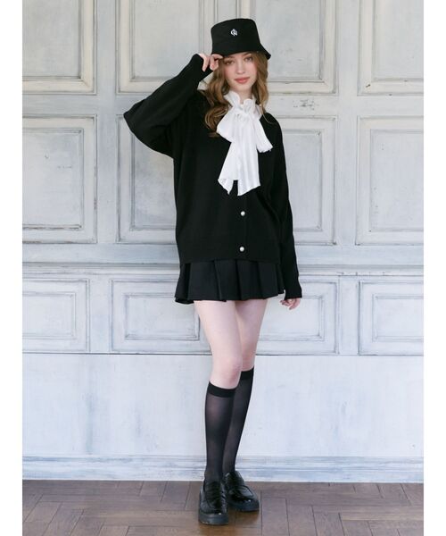 CALNAMUR（カルナムール）の「シアーチェックラッフルリボンブラウス（シャツ/ブラウス・レディース・ホワイト/ブラック・FREE）」の22枚目の写真