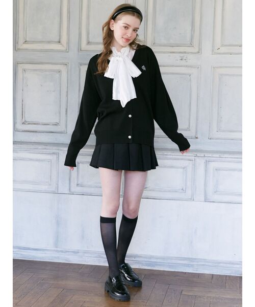 CALNAMUR（カルナムール）の「シアーチェックラッフルリボンブラウス（シャツ/ブラウス・レディース・ホワイト/ブラック・FREE）」の20枚目の写真