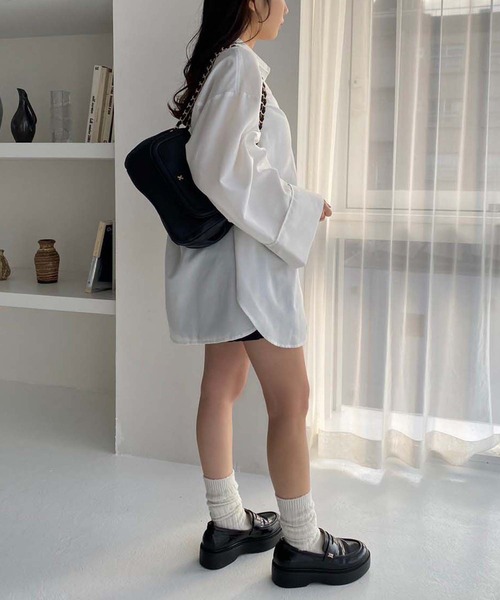 one after another NICE CLAUP（ワンアフターアナザーナイスクラップ）の「【ZOZO限定商品】ワイドスリーブオーバーサイズシャツ（シャツ/ブラウス・レディース・イエロー/オフホワイト/ブルー・FREE）」の22枚目の写真