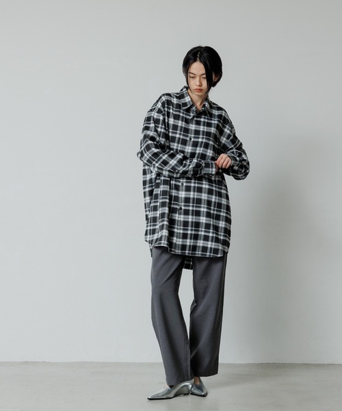 ADAM ET ROPE'(アダムエロペ)の「【WEB限定】スーパールーズシルエット ビッグブロックチェック シャツ / ユニセックス(シャツ/ブラウス・メンズ・グリーン系その他/ホワイト系その他/レッド系その他・L/M)」の12枚目の写真