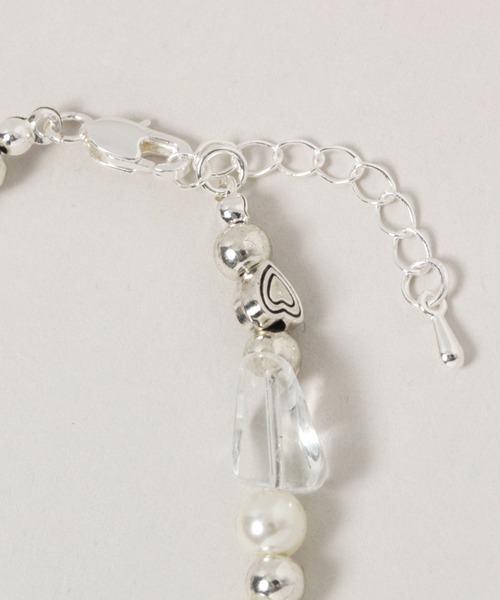 RAGEBLUE（レイジブルー）の「【THEIRB/ゼアーブ】メタルコンビ/ビーズブレスレット（ブレスレット・メンズ・ブラック/ホワイト/グリーン系その他/レッド・FREE）」の7枚目の写真