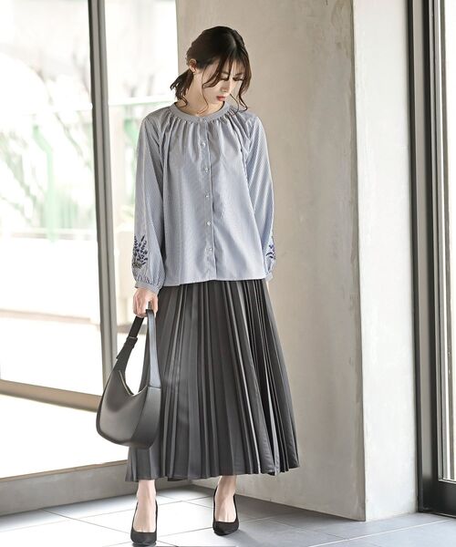 rps（アールピーエス）の「ランダムアコーディオンプリーツスカート（スカート・レディース・パープル/チャコールグレー/ライトグレー/イエロー/グリーン・フリー）」の13枚目の写真