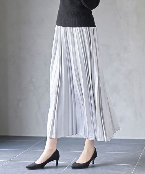 rps（アールピーエス）の「ランダムアコーディオンプリーツスカート（スカート・レディース・パープル/チャコールグレー/ライトグレー/イエロー/グリーン・フリー）」の19枚目の写真