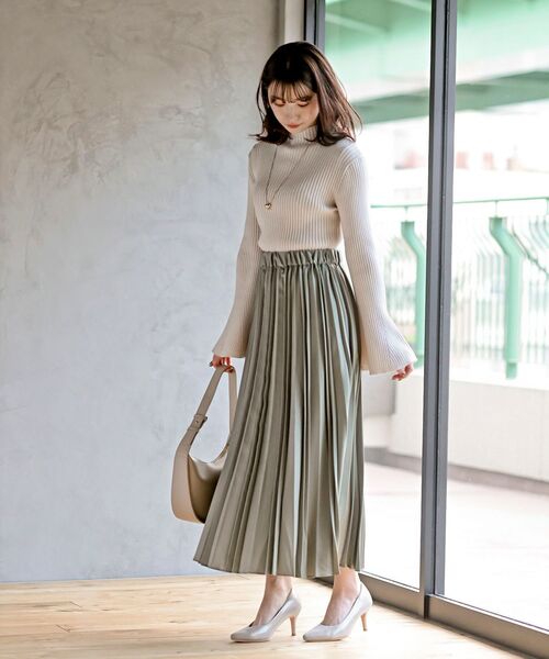 rps（アールピーエス）の「ランダムアコーディオンプリーツスカート（スカート・レディース・パープル/チャコールグレー/ライトグレー/イエロー/グリーン・フリー）」の22枚目の写真