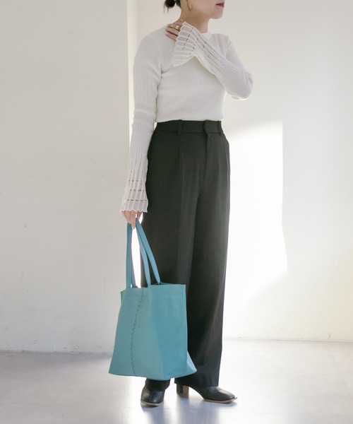 ひらり　牛革/A4サイズ対応センターポイントトートバッグL イアパピヨネ センターポイントトートバッグL《本革/A4サイズ対応/通勤に