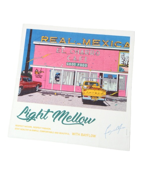 BAYFLOW（ベイフロー）の「【EIZIN SUZUKI×BAYFLOW】ハンカチ45×45cm（ハンカチ/ハンドタオル・レディース・ネイビー/ピンク/ブラック/オフホワイト・0）」の5枚目の写真