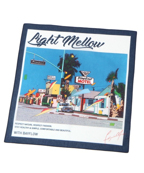 BAYFLOW（ベイフロー）の「【EIZIN SUZUKI×BAYFLOW】ハンカチ45×45cm（ハンカチ/ハンドタオル・レディース・ネイビー/ピンク/ブラック/オフホワイト・0）」の8枚目の写真