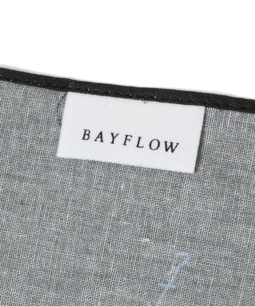 BAYFLOW（ベイフロー）の「【EIZIN SUZUKI×BAYFLOW】ハンカチ45×45cm（ハンカチ/ハンドタオル・レディース・ネイビー/ピンク/ブラック/オフホワイト・0）」の12枚目の写真