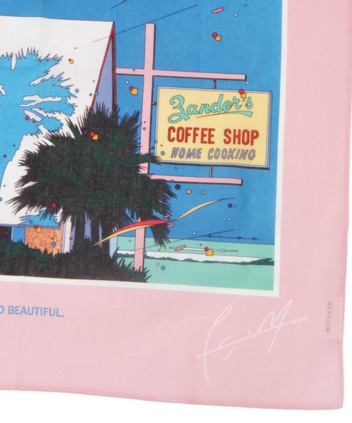 BAYFLOW（ベイフロー）の「【EIZIN SUZUKI×BAYFLOW】ハンカチ45×45cm（ハンカチ/ハンドタオル・レディース・ネイビー/ピンク/ブラック/オフホワイト・0）」の16枚目の写真