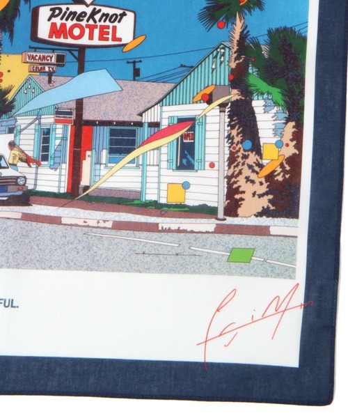 BAYFLOW（ベイフロー）の「【EIZIN SUZUKI×BAYFLOW】ハンカチ45×45cm（ハンカチ/ハンドタオル・レディース・ネイビー/ピンク/ブラック/オフホワイト・0）」の18枚目の写真