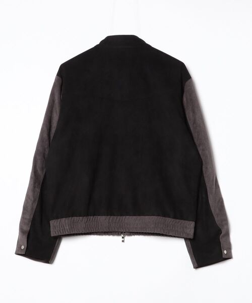 XU（エックスユー）の「ストリートファッション XU エックスユー rivet suede biker jacket スタッズ 長袖ジャケット トラックジャケット オーバーサイズ ジップジャケット 羽織り 韓国ファッション 韓国ストリート（ミリタリージャケット・メンズ・ブラック・ONE SIZE）」の13枚目の写真