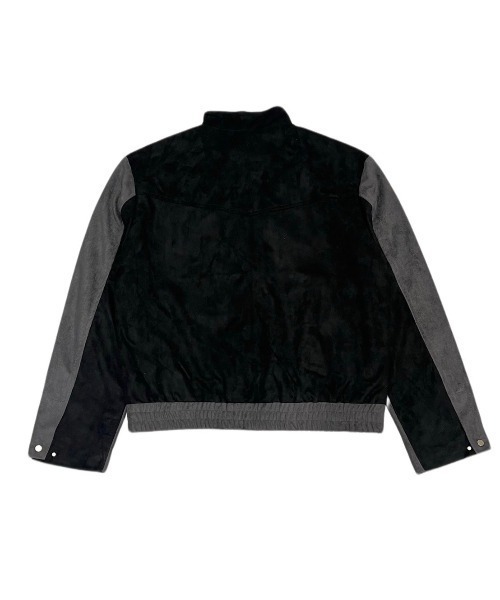 XU（エックスユー）の「ストリートファッション XU エックスユー rivet suede biker jacket スタッズ 長袖ジャケット トラックジャケット オーバーサイズ ジップジャケット 羽織り 韓国ファッション 韓国ストリート（ミリタリージャケット・メンズ・ブラック・ONE SIZE）」の11枚目の写真