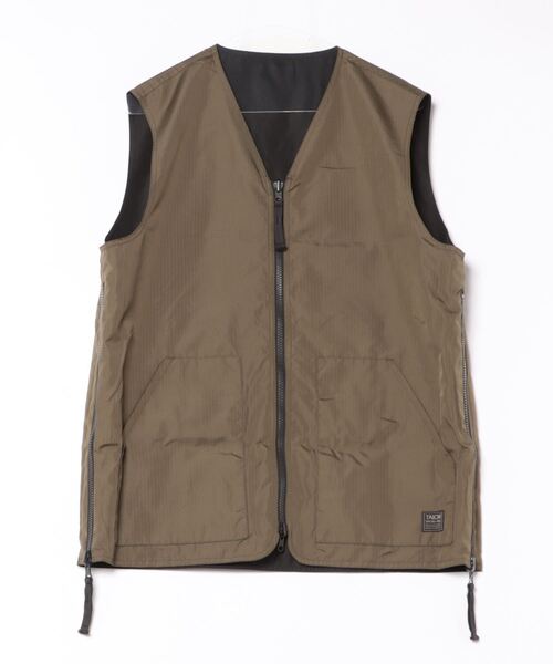 MILITARY REVERSIBLE V NECK VEST R001ZNDML-1（Tシャツ/カットソー）｜TAION（タイオン）